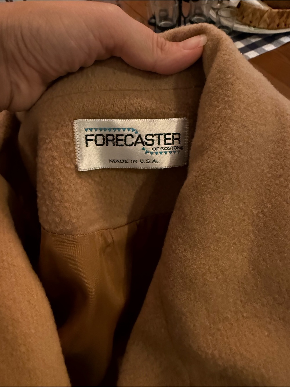 Vintage Forecaster Camel Wool Pea Coat - Women's Classic Camel Peacoat